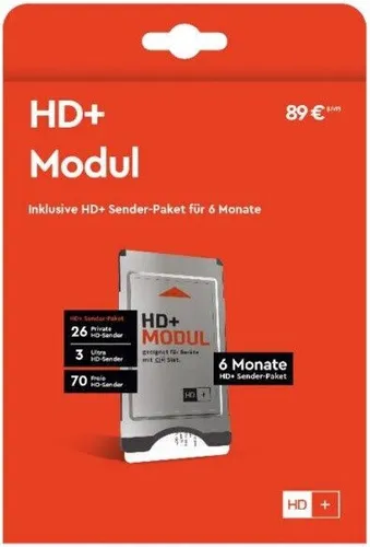 CI Plus Modul für HD+ incl. HD Plus Karte für 6 Monate, Sat, neu, Top Angebot