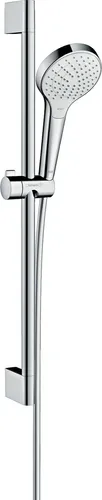 Hansgrohe Croma Select S Brauseset 110 Vario - Weiß / Chrom - Brausen Set mit 650 mm Brausestange, bietet individuelle Einstellmöglichkeiten für ein optimales Duscherlebnis.