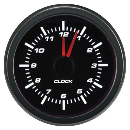 AUTO-STYLE Schwarz Performance Instrument Analog Uhr 52mm