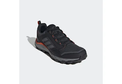 adidas TERREX TRACEROCKER 2.0 Trailrunningschuh - Trailrunningschuhe für Herren in grau und orange, ideal für unwegsames Gelände, mit griffiger Gummisohle für optimale Stabilität und Komfort beim Laufen.