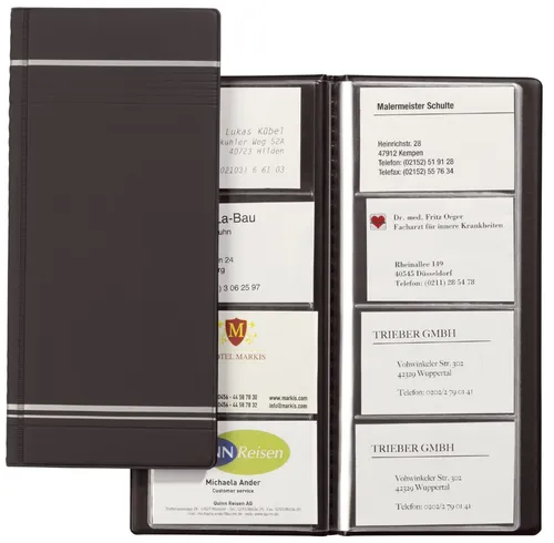 DURABLE Visitenkarten Album VISIFIX matte Folie anthrazit