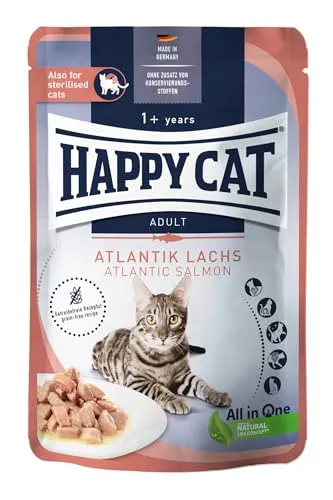 Happy Cat Culinary Meat in Sauce Atlantik Lachs Pouch 85 g