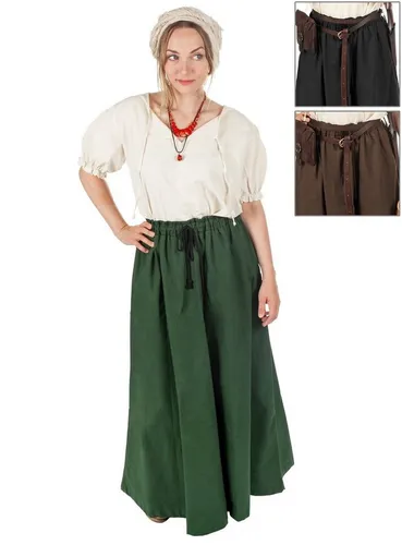 Metamorph Kostüm Rock - Amala, vielseitig für Mittelalter- und LARP-Gewandung - Kostüme: Der Rock Amala aus robustem Canvas Baumwollstoff bietet Komfort und einen rustikalen Look für authentische Mittelalter- und LARP-Kostüme.