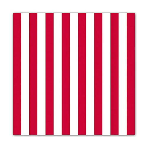 Ambiente Servietten Lunch 33x33cm Stripes Red in rot von Ambiente