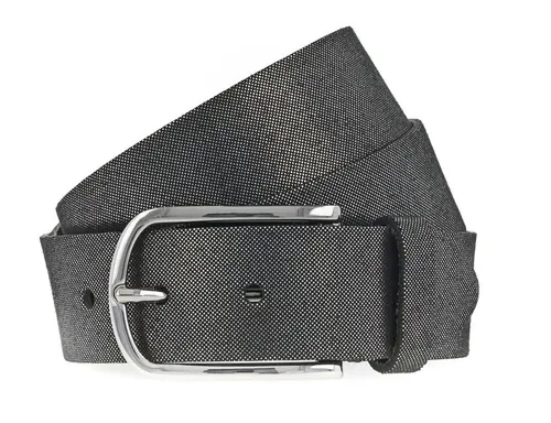 Vanzetti Ledergürtel Glitter Radiance silberfarben W85 - Gürtel aus 100% Leder, mit glitzerndem Punktedesign in Silber Metallic. Perfekt für einen stylishen, lässigen Look!