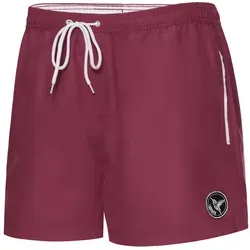 Ladeheid Badehose Herren Bequeme Badeshorts Kurz mit Seitentaschen und Schnürchen, Badeshorts Herren mit Netzfütterung, Perfekt für Sommer, Strand und Schwimmbad – LA40-199 (Burgund, XL)