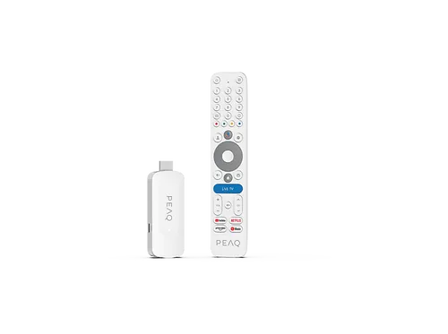 PEAQ PGS 1000 TV Stick 8 GB, Weiß – Streaming leicht gemacht