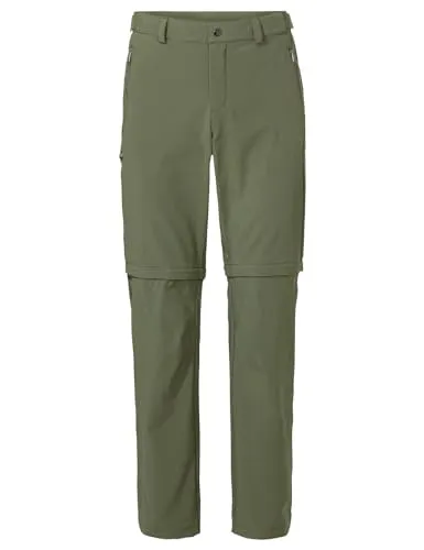 VAUDE Wanderhose Herren Farley Stretch T-Zip Pants III, Wasserabweisende Herren Wanderhose Zip Off, atmungsaktive Trekkinghose mit Hosenbund, komfortabel & schnelltrocknend
