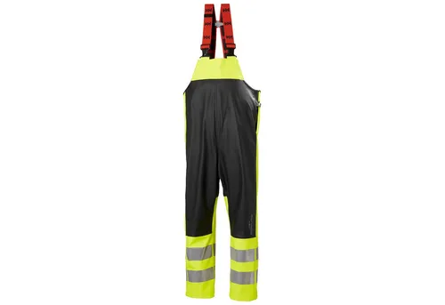 Helly Hansen Regen-Latzhose ALNA 2.0 RAIN BIB 70596 - Gelb/Ebony - 2XL - Arbeits- & Schutzkleidung, schützender Regenoverall mit knöchelhohen Reißverschlüssen und elastischen Trägern für optimalen Komfort und Passform.