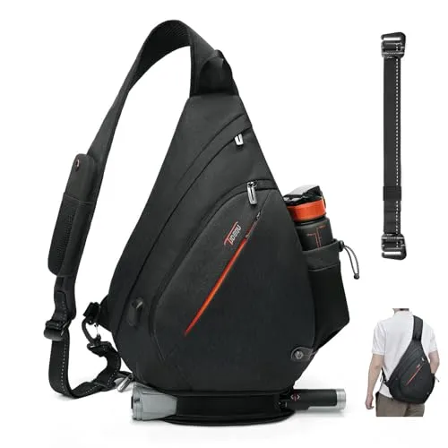 Produktbild TUDEQU Sling Bag Herren Groß – 19L Schulterrucksack mit 8 Fächern