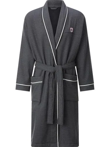 Jan Vanderstorm Herren Bademantel Rolfgard dunkelgrau, 72/74