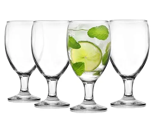 Glasmark KROSNO 1992 Biergläser Biertulpen Set 4 Stück 500 ml Pils Bierglas Stout Gläser Für Bier Coctail Cocktailgläser Spülmaschinengeeignet, Durchsichtig