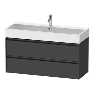 Duravit Ketho.2 Waschtischunterbau wandhängend mit 2 Schubkästen, 1184mm