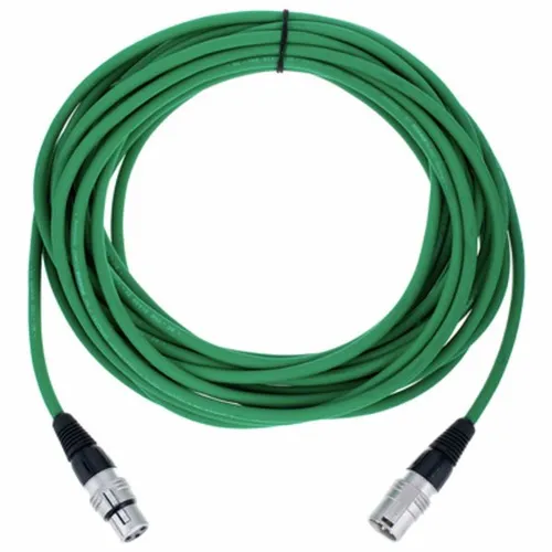 Sommer Cable Stage 22 SGHN GN 10,0m - Hochwertiges Mikrofonkabel für Bühnen- und Studioanwendungen, 10m lang, mit robustem PVC-Mantel und Hicon-Steckern für optimale Signalübertragung.