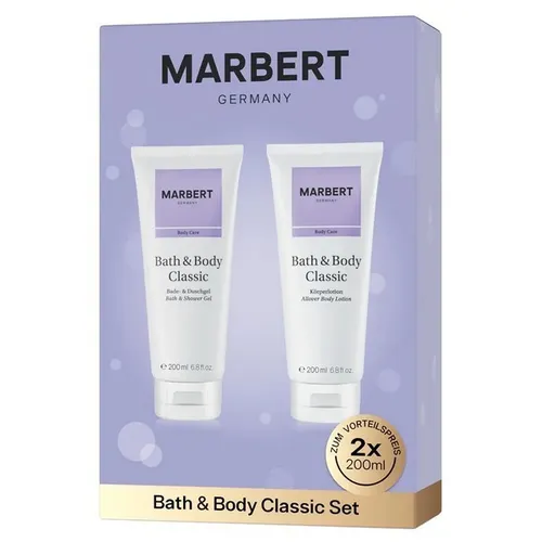 MARBERT Bath & Body Classic Set – Duschgel & Bodylotion je 200 ml