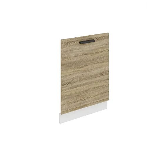 BELINI Frontblende für Geschirrspüler 60 cm | Sonoma-Eiche - Elegante Frontplatte für Geschirrspüler mit Griff und Sockelleiste, gefertigt aus strapazierfähiger Decor Econatura Möbelplatte, ideal für eine moderne Küche.