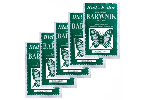 maDDma Kreativset 5 x 10g Batikfarbe Textilfarbe Stofffarbe färben, bitte Farbmix wählen, dunkelgrün