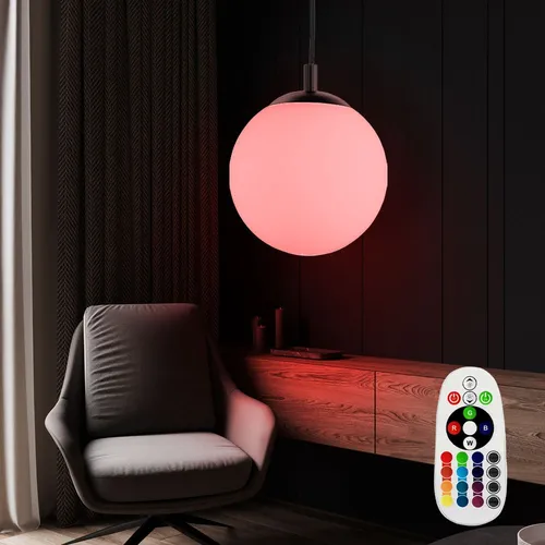 Hängeleuchte mit Fernbedienung und RGB LED