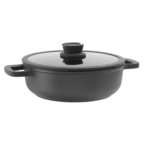 BergHOFF Leo 28 cm Schmorpfanne mit Glasdeckel
