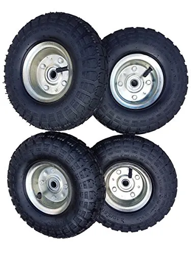 Ersatz-Rad Luft-Reifen für Sackkarren und Bollerwagen Ø 260 mm - Luftreifen mit Kugellager, ideal für eine sanfte Fahrt und hohe Tragfähigkeit, perfekt für Transport und schwere Lasten.