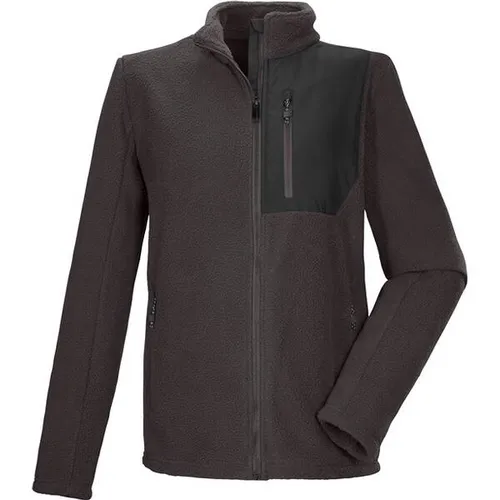 killtec KOW 105 MN Fleece Jacket ebenholz (00685) S - Funktionsjacken für Herren, ideal für Herbst/Winter, bietet hervorragende Wärmeisolierung und hohen Tragekomfort durch weiches Fleece-Material.