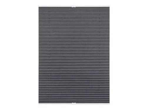 Lichtblick Plissee Klemmfix grau 60 x 210 cm - Jalousien & Rollos, ohne Bohren, blickdicht und lichtdurchlässig, ideal für Fenster und Balkontüren mit einfacher Klemmfix-Montage.