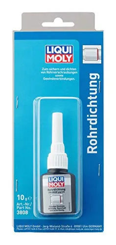 LIQUI MOLY Rohrdichtung 10 g - Klebstoff für optimale Abdichtung - Füllstoffe, Klebstoffe & Dichtstoffe - Kein Austreten von Flüssigkeit dank schneller Aushärtung und einfacher Handhabung, ideal für professionelle Anwendungen.