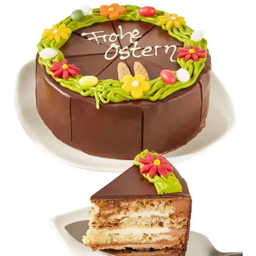 Eierlikörtorte Frohe Ostern