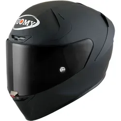 Suomy SR-GP Evo Plain E06 Helm, schwarz, Größe M - Motorradhelm mit Tricarboco-Schale für optimale Sicherheit und leichtes Gewicht, bietet ein hervorragendes Sichtfeld für maximale Sicherheit auf der Straße.