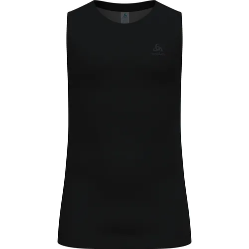 Odlo Herren Active F-dry Light Tanktop - Schwarz, M EU, schnell trocknend und ideal für aktive Outdoor-Aktivitäten