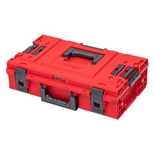 Qbrick System ONE 200 2.0 Vario RED ULTRA HD Custom Koffer - Werkzeugkoffer mit 15,4 l Kapazität, robust aus Kunststoff, ideal für die sichere Aufbewahrung und den Transport von Werkzeugen.