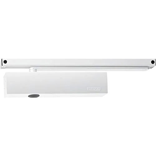 Türschließer TS 5000 L – EN 2-6, 1 Flügel, Gleitschiene - Türschließer für eine sanfte und sichere Türschließung ohne Feststellung, ideal für Wohn- und Geschäftsräume in elegantem Weiß.