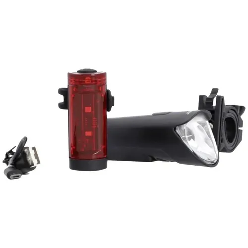 FISCHER FAHRRAD Fahrradbeleuchtung Set 45 LUX