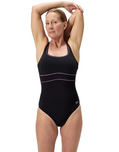 SPEEDO Damen Badeanzug Gr. 48, schwarz_neon v