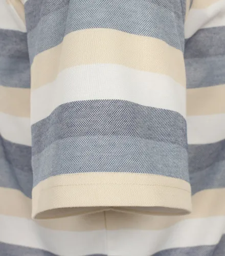 Redmond NOS POLO SHIRT WASH 10 3XL - Herren Poloshirt in Jersey-Qualität, gestreift und bequem, ideal für lässige Anlässe. Pflegeleicht und aus 50% Baumwolle, 50% Polyester für optimalen Tragekomfort.