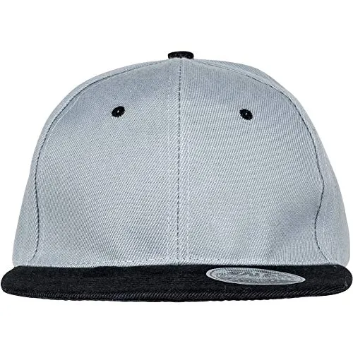 Result Unisex Rc82x Bronx Snapback Cap Einheitsgröße HEA.Grey/Black