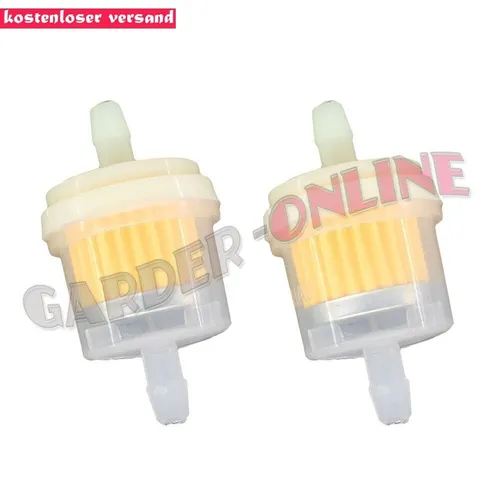 2x Benzinfilter Kraftstofffilter 6mm für Motorrad Moped Roller ATV Quad Auto