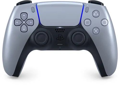 PlayStation 5 DualSense Wireless-Controller - silberfarben, mit haptischem Feedback und adaptiven Triggern für ein immersives Spielerlebnis