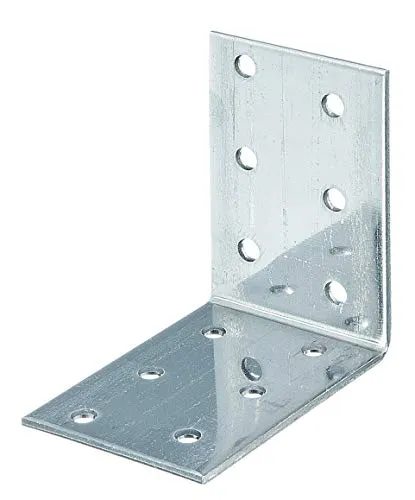 Alberts 851811 Lochplattenwinkel | Edelstahl | 60 x 60 x 40 mm | 10er Set
