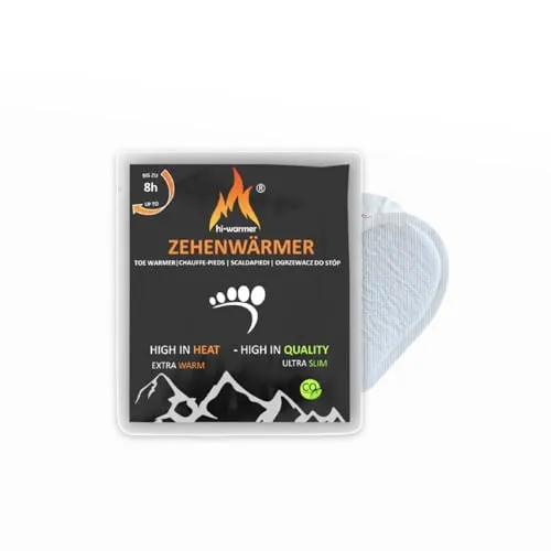hi-warmer 30x Zehenwärmer Schuhwärmer Sohlenwärmer extra hot Wärmepad Wärmekissen