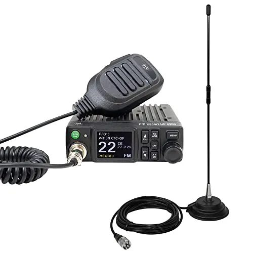 PNI CB Escort HP 8900 ASQ Funkpaket mit Magnetfuß-Antenne