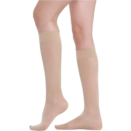 BeOnTop Kompressionsstrümpfe Damen 70 Den 1Stk - Kniestrümpfe Damen 17-18 mmHg, Stützstrümpfe Damen Comfort Support Line Compression Socks, Socken Damen by Gambetti - Made in Italy