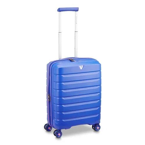 Roncato B-Flying Move 4 Rollen Kabinentrolley 55 cm mit Dehnfalte - Blau - Der Roncato B-Flying Move Kabinentrolley mit 4 Rollen und praktischer Dehnfalte bietet viel Platz und Flexibilität für Ihre Reisen. Leichtgängig und stabil, ideal für Kurztrips und Handgepäck.