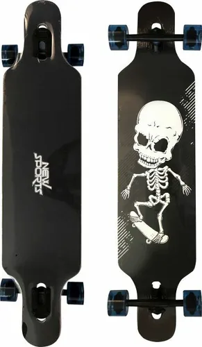 Longboard Skull 41 cm in schwarz von New Sports