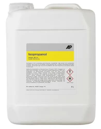 Isopropanol 99,9%, 5 L – Qualität: Rein (Purum), Reiniger, Entfetter und Lösungsmittel (1)
