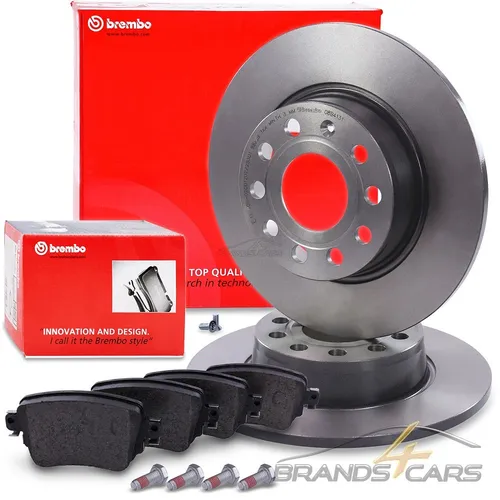 BREMBO COATED BREMSSCHEIBEN Ø272 VOLL+BELÄGE HINTEN FÜR SEAT LEON 5F SC ST AB 12