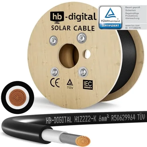 HB-DIGITAL 500m Solarkabel H1Z2Z2-K von HB-DIGITAL