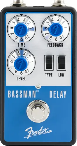 Fender BASSMAN DELAY - Ersatz- & Kleinteile für Bässe, bass-optimierte Delay-Effekte mit analogem Thru-Signal und flexibler Frequenzkontrolle für volle Tiefen.