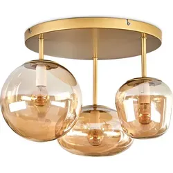 Tivoli Deckenlampe aus Metall/Glas in Goldfarben - Gold
