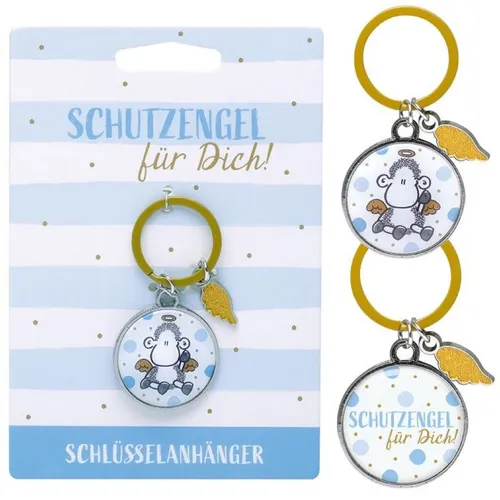 Sheepworld - 46663 - Schlüsselanhänger, Schaf, Schutzengel mit Charm Flügel